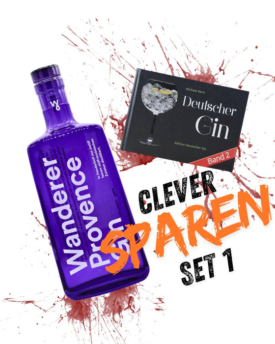 Clever Sparen Set 1 Wanderer Gin + Das Gin Buch Band 2 - Deutschergin.de - Deutschergin.de