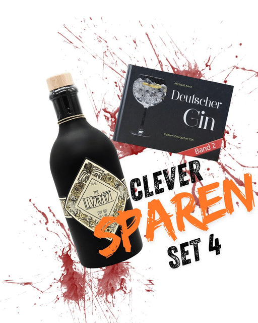 Clever Sparen Set 4 The Illusionist Gin + Das Gin Buch Band 2 - Deutschergin.de - Deutschergin.de